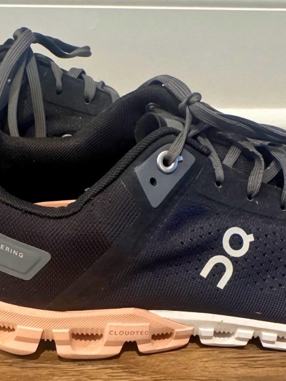 On Running Women's Sneakers in Black and Blush